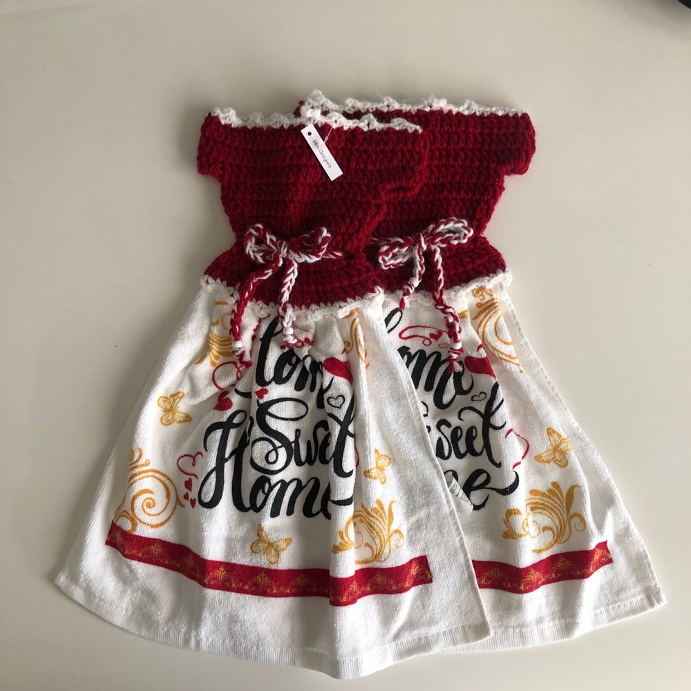 Crochet kitchen towel (1left)